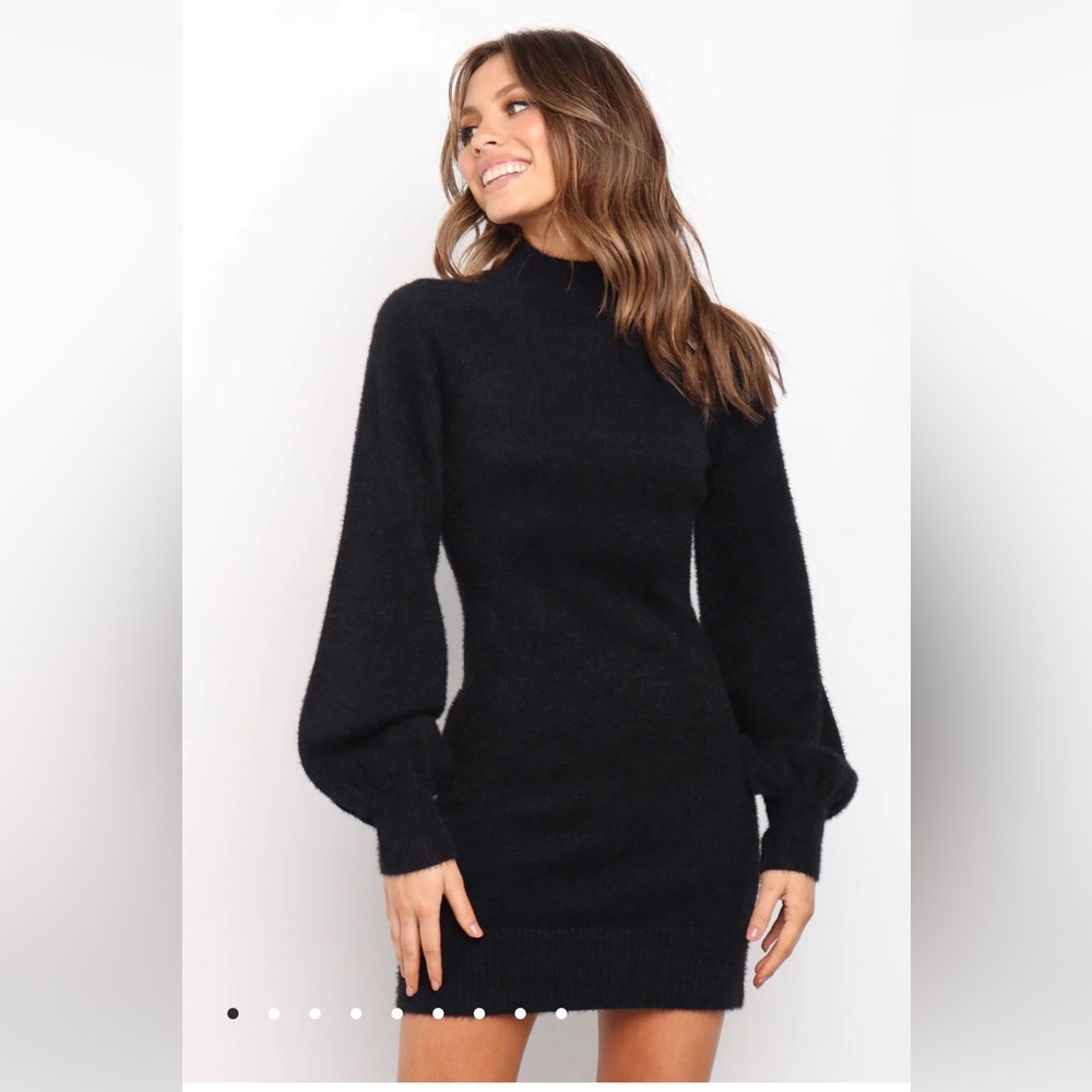 Petal & Pup Black Smocked Bodycon Dress